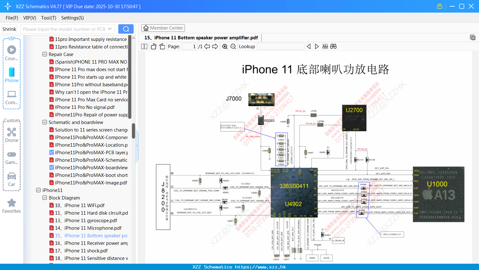 15 IPhone 11 Bottom Speaker Power Amplifier